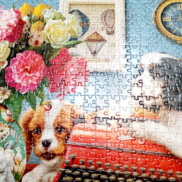 Buffalo Jigsaw Puzzle 750 Pieces The Writer's Dogs Complete - Picture 5 of 8